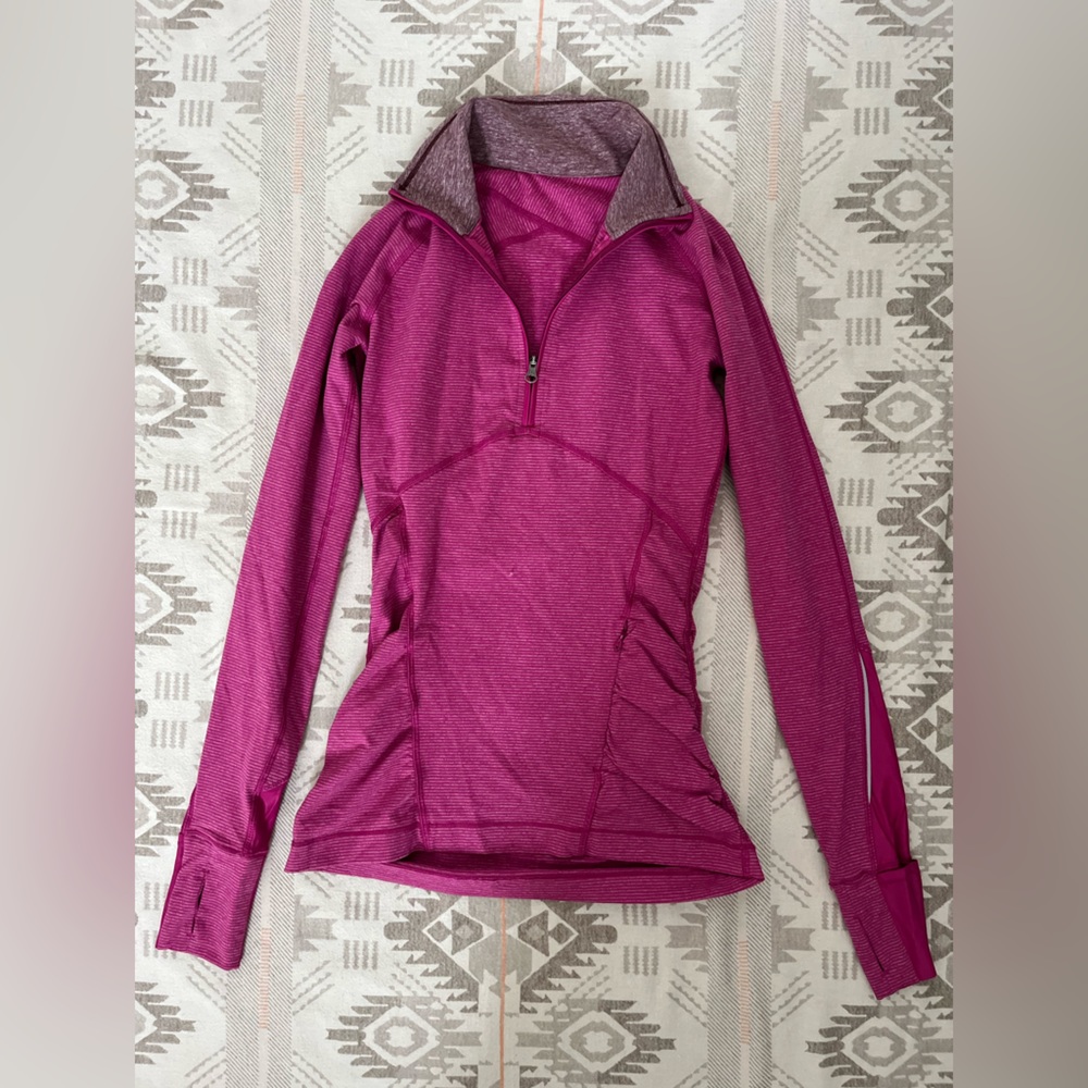 Lululemon Running Quarter Zip / Pink / Size 2
